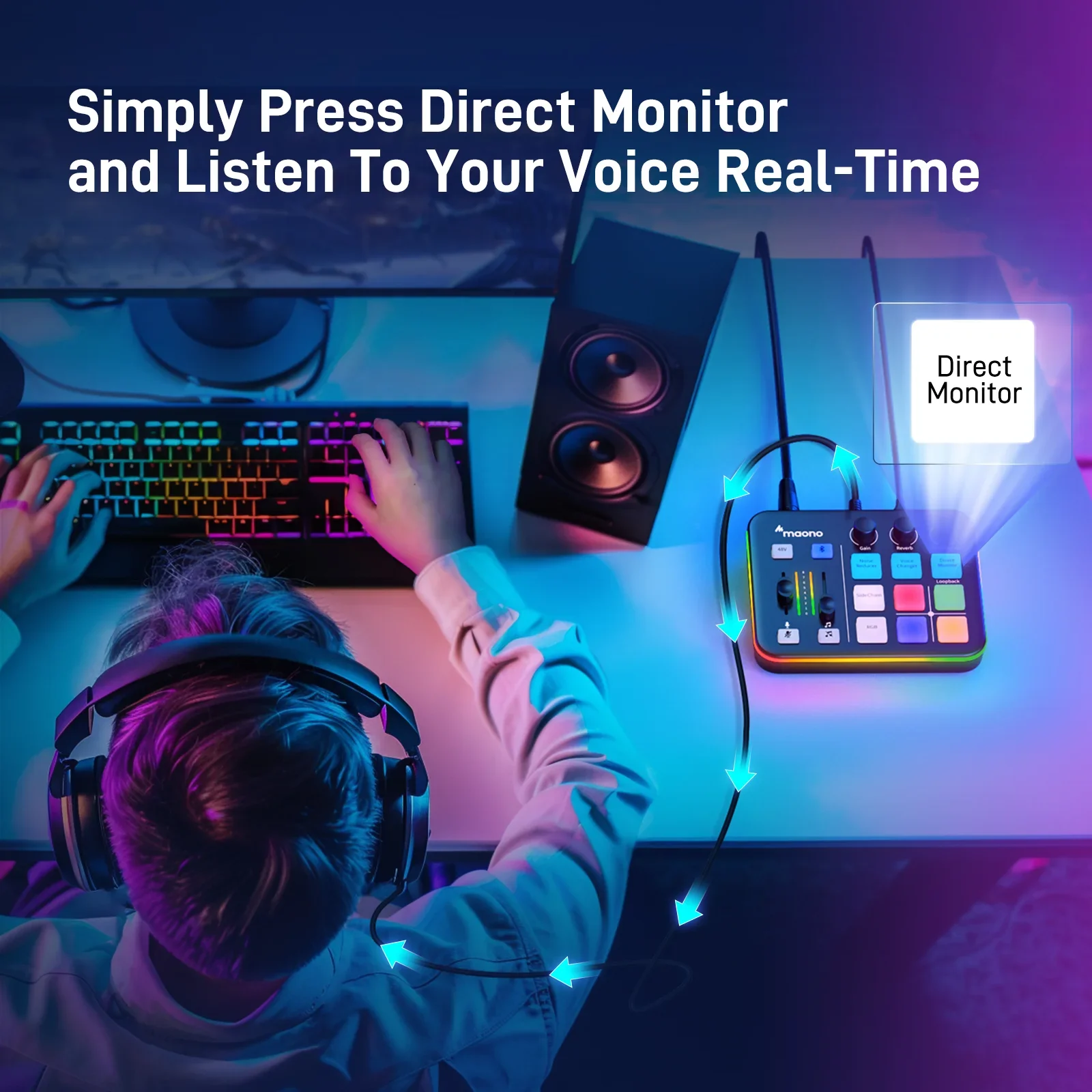 Maonocaster PD100X & G1 NEO All In One Gaming Gear Bundle For Game Streamers - Image 3