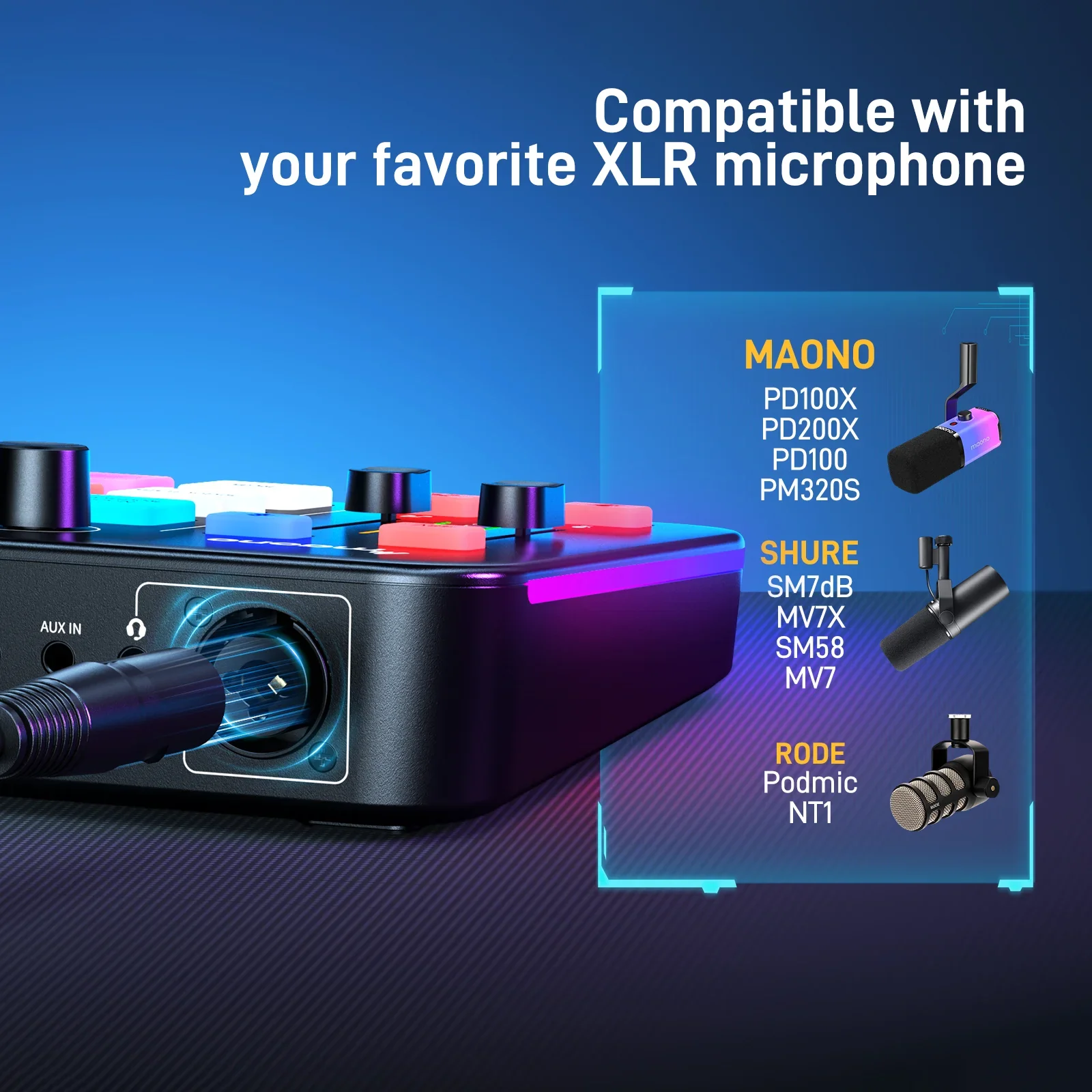 Maonocaster PD100X & G1 NEO All In One Gaming Gear Bundle For Game Streamers - Image 4