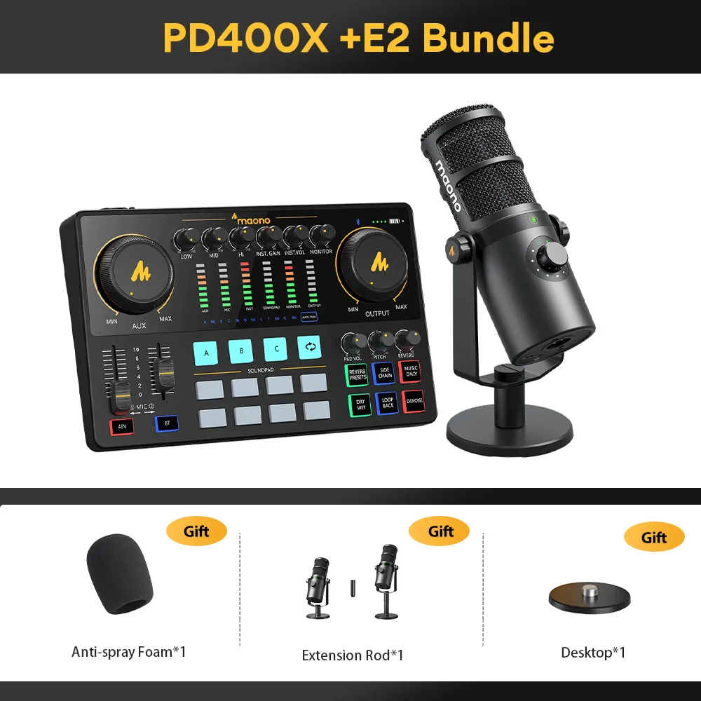 Maonocaster AME2 and PD400X Podcasting Equipment Bundle - Image 4