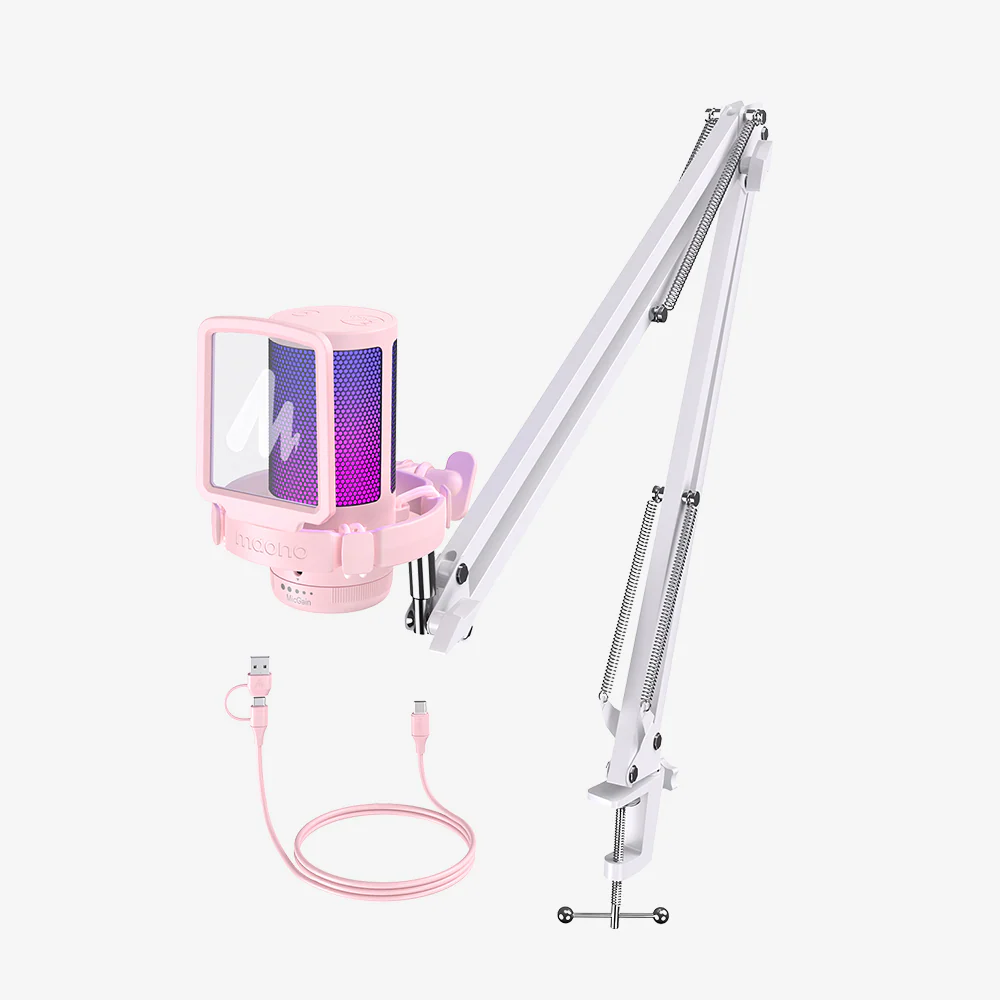 DGM20S Gamerwave Condenser USB Gaming RGB Microphone - Image 3