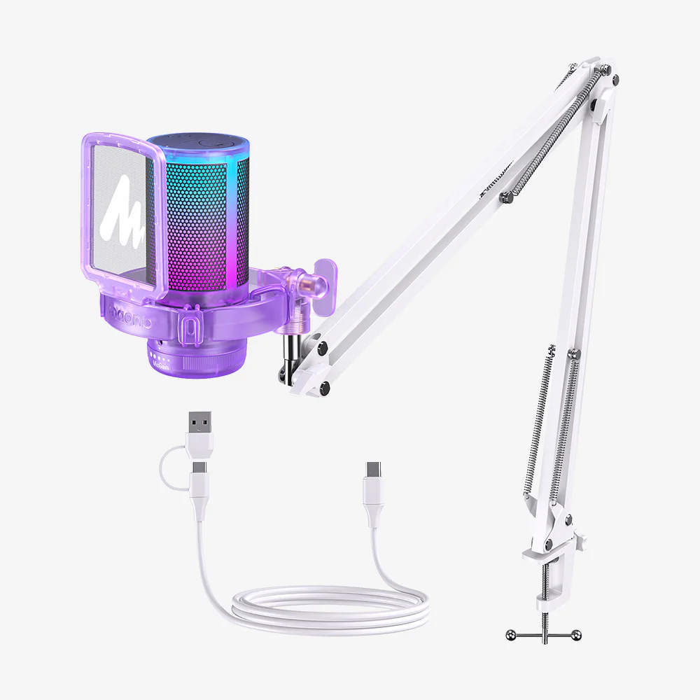 DGM20S Gamerwave Condenser USB Gaming RGB Microphone - Image 5