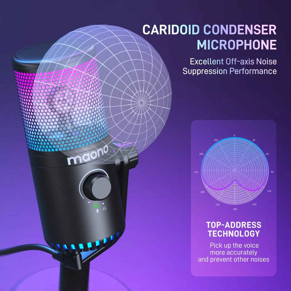 MAONO DM30RGB Condenser Microphone - Image 8