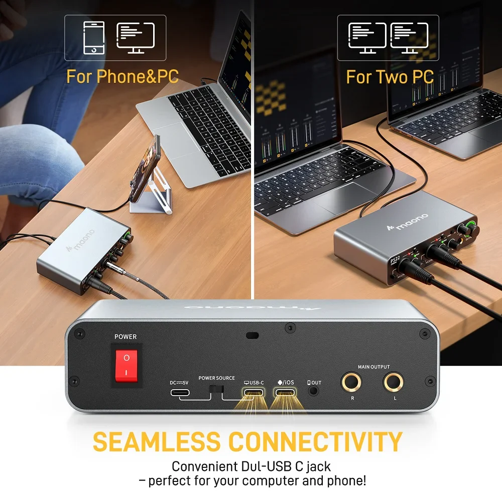 Maono PS22 Audio Interface - Image 4