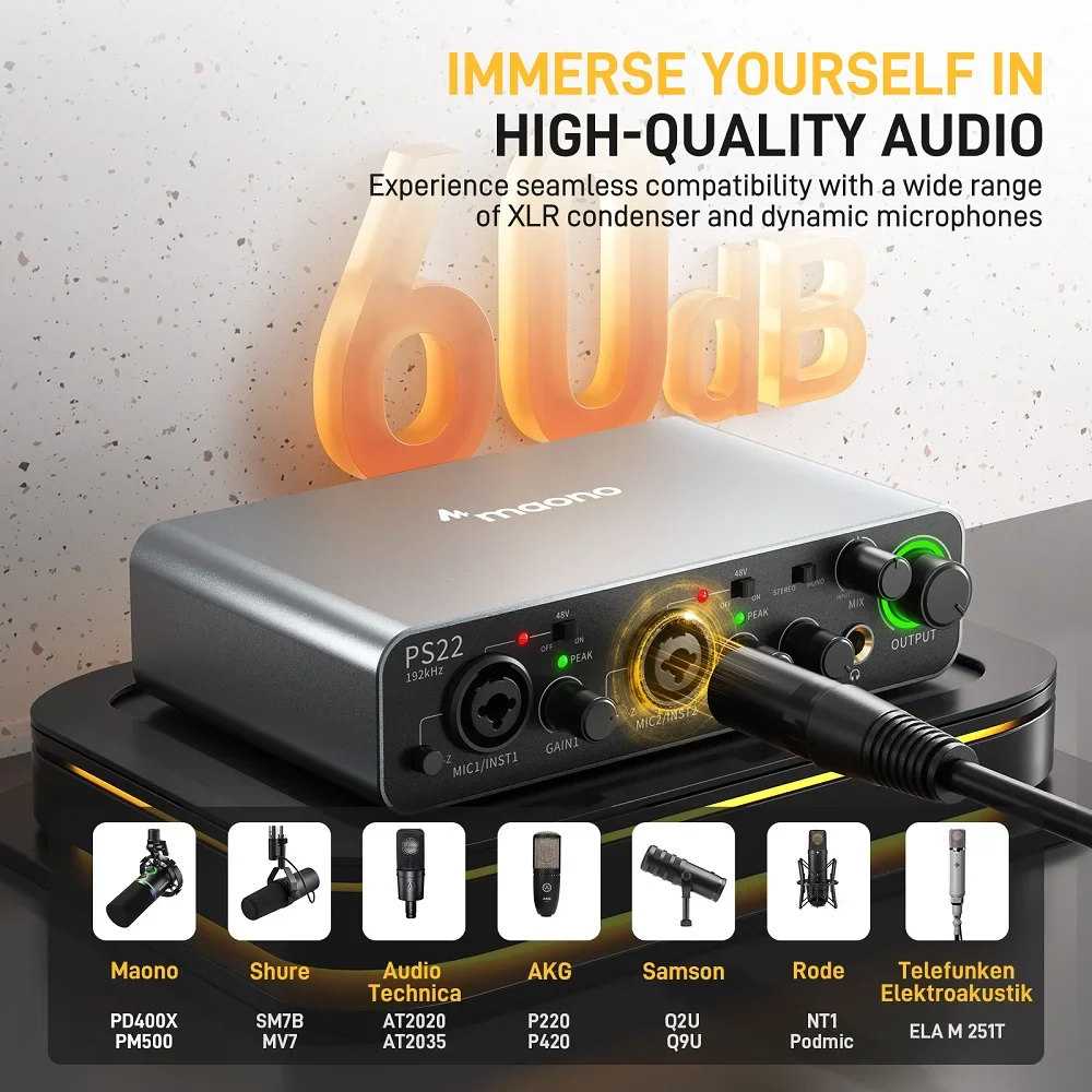 Maono PS22 Audio Interface - Image 6