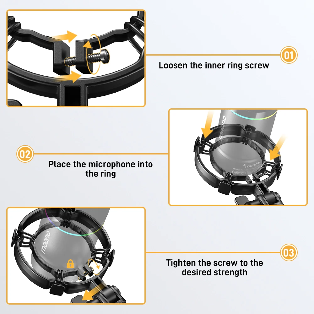MAONO Shock Mount for PD200X Microphone - Image 7