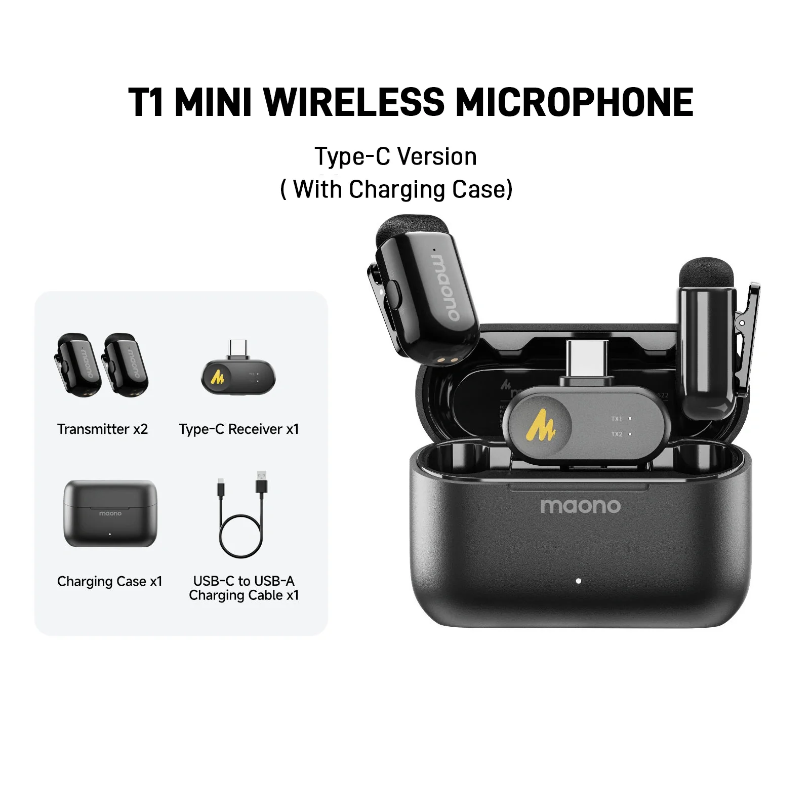 Maono T1 MINI Wireless Microphone - Image 14