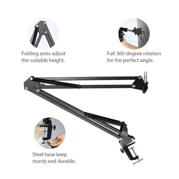 MAONO B01(BA20) Microphone Suspension Boom Scissor Arm Stand - Image 6
