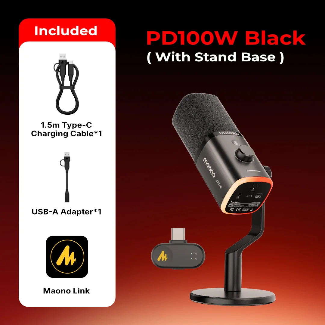 New Launch | PD100W Wireless & USB Dynamic Microphone - Image 10