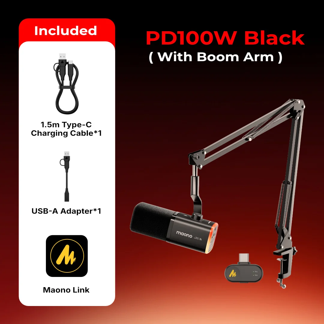 New Launch | PD100W Wireless & USB Dynamic Microphone - Image 11