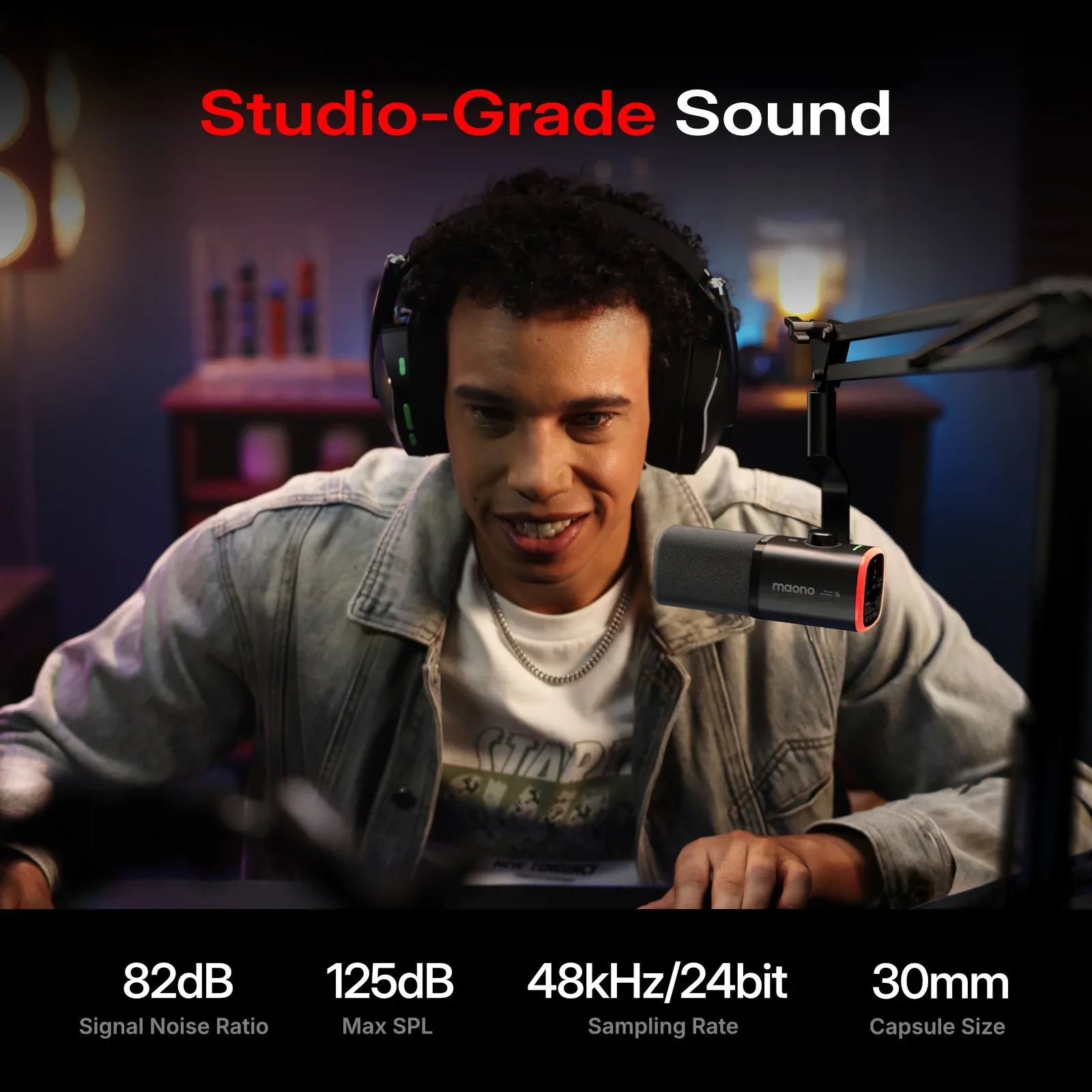 New Launch | PD100W Wireless & USB Dynamic Microphone - Image 4