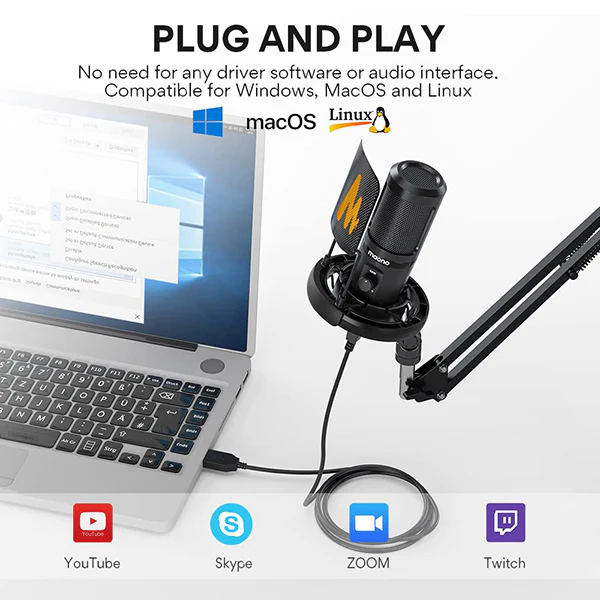 MAONO PM461 Series Condenser USB Microphone - Image 8