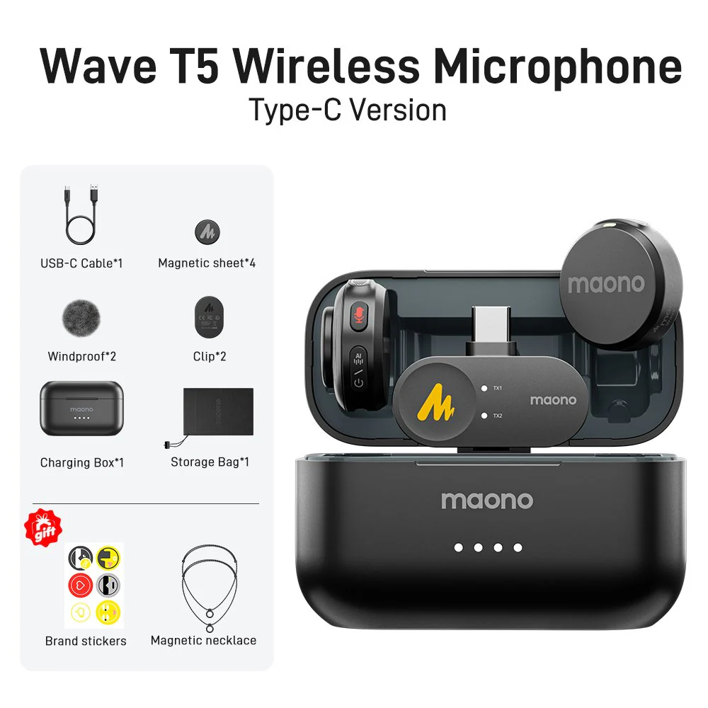 Maono T5 Wireless Microphone - Image 10