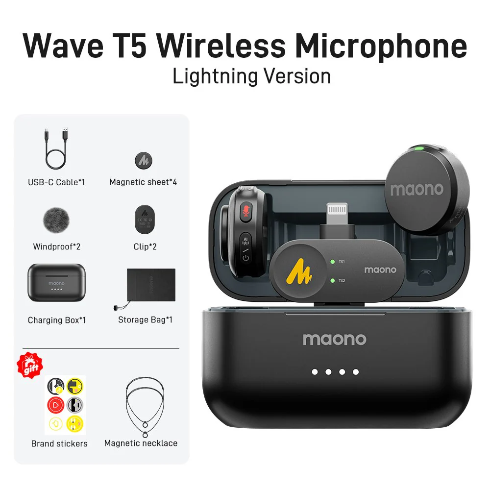 Maono T5 Wireless Microphone - Image 11